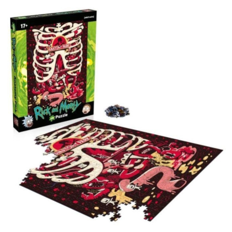 Puzzle Rick and Morty Puzzle Anatomy - 1000 dílků Winning Moves