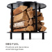 Blumfeldt Wood Stock, ohniště 2 v 1, BBQ gril, ø56cm, ušlechtilá ocel, černé