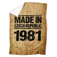 IMPAR Beránková deka Made In - 1981