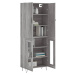 vidaXL Skříň highboard šedá sonoma 69,5 x 34 x 180 cm kompozitní dřevo