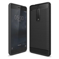 Kryt TECH-PROTECT - TPUCARBON for Nokia 6, black