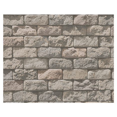 A. S. Creation Tapeta papírová IL DECORO Cihla béžová FSC AS-Création