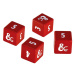 Sada kostek Dungeons & Dragons - Heavy Metal Red and White D6 (Ultra Pro)