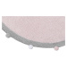 Lorena Canals koberce Pro zvířata: Pratelný koberec Bubbly Soft Pink kruh - 120x120 (průměr) kru