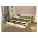 Benlemi Jednolůžková postel SIMPLY 90x200 3v1 s přistýlkou a úložným šuplíkem Zvolte barvu: Béžo