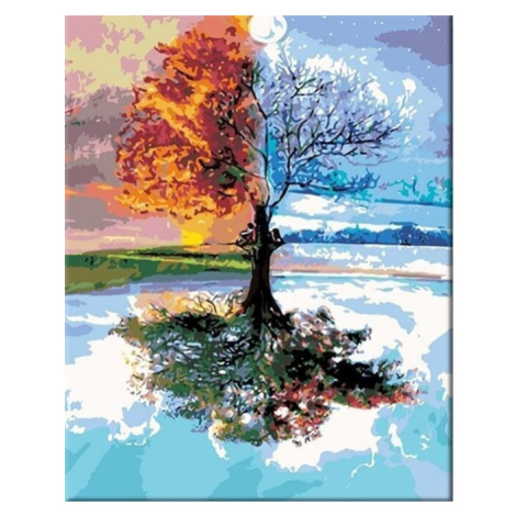 Zuty Malování podle čísel Sezónní strom