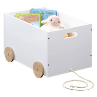 kesper Box na hračky s kolečky, bílý 50 × 35 × 30 cm