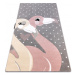 Dywany Łuszczów Dětský kusový koberec Petit Flamingos hearts grey - 160x220 cm