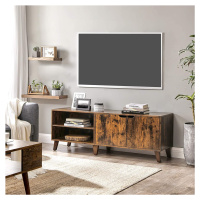 Televizní stolek retro hnědý 140 x 50 x 40 cm