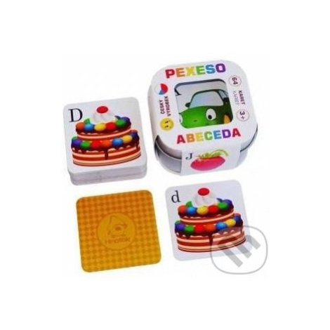 Pexeso Abeceda: 64 karet v plechové krabičce