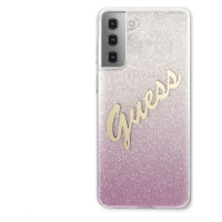 Zadní kryt Guess PC/TPU Vintage pro Samsung Galaxy S21+, růžová