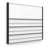Accept Dveřní tabulka ACS (zásuvný systém, 187 × 156 mm) (stříbrná tabulka)