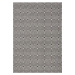 Černo-bílý venkovní koberec NORTHRUGS Karo, 200 x 290 cm