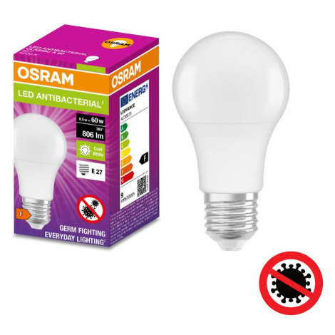 LED Antibakteriální žárovka A60 E27/8,5W/230V 4000K - Osram 4058075560857