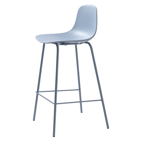 Furniria Designová barová židle Jensen matná modrá