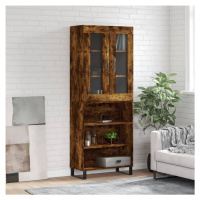 vidaXL Skříň highboard kouřový dub 69,5 x 34 x 180 cm kompozitní dřevo