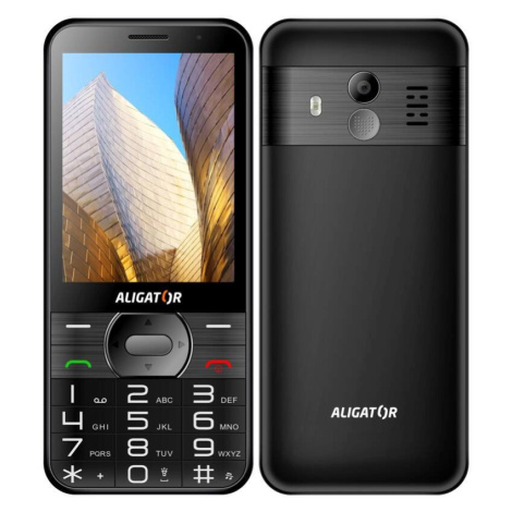 Mobilní telefon Aligator A900 Senior + nabíjecí stojánek (A900B) / 1600 mAh / SOS tlačítko / 320