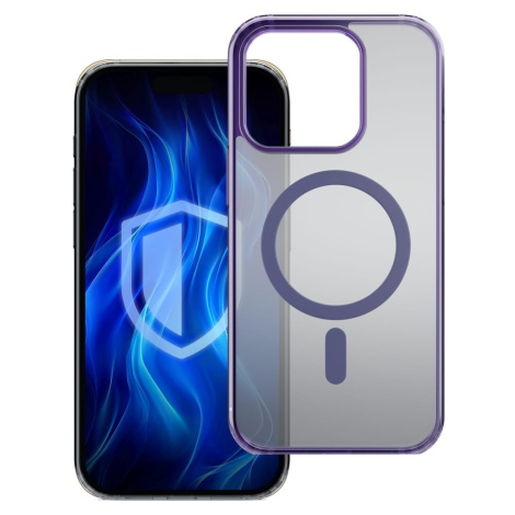 Ochranný kryt 3mk Frosty MagCase pro Apple iPhone 15, fialová