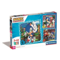 CLEMENTONI Ježek Sonic 3x48 dílků