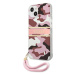 Guess GUHCP13MKCABPI hard silikonové pouzdro iPhone 13 6.1" pink Camo Strap Collection