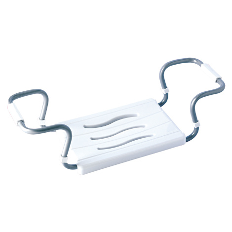 MSV sedátko do vany, nastavitelné, bílé, ocel, 55-65 cm, do 120 kg