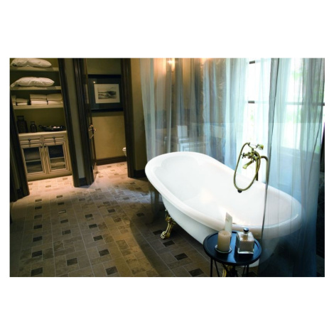 BESCO Volně stojící vana AMELIA bílá Nožičky k vaně Chromové, Rozměr vany 190 × 77 VANALI190C