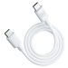 3mk Hyper Cable USB-C/USB-C datový kabel, 100W, 1,2m bílý