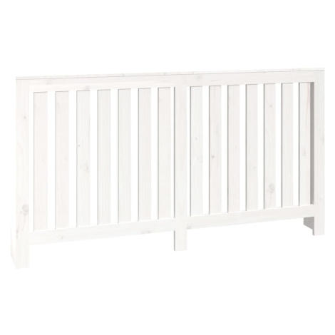 vidaXL Kryt na radiátor bílý 153 x 19 x 84 cm masivní borové dřevo