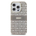 DKNY PC/TPU Repeat Pattern Tonal Stripe Magsafe Zadní Kryt pro iPhone 15 Pro Beige