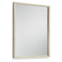 Estila Stylové zrcadlo Muria krémové bíle barvy