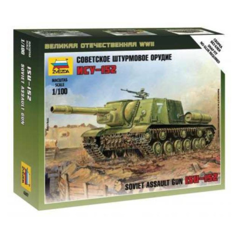 Wargames (WWII) military 6207 - Siviet assault gun ISU-152 (1: 100) Zvezda