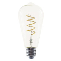 LED Spiral Filament žárovka čirá ST64 4W/230V/E27/1800K/300Lm/360°/Dim