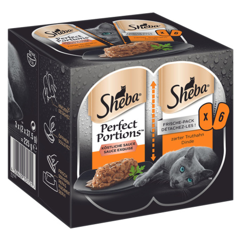 Sheba Perfect Portions 8 x 6 misek (48 x 37,5 g) - Omáčka s krůtím masem