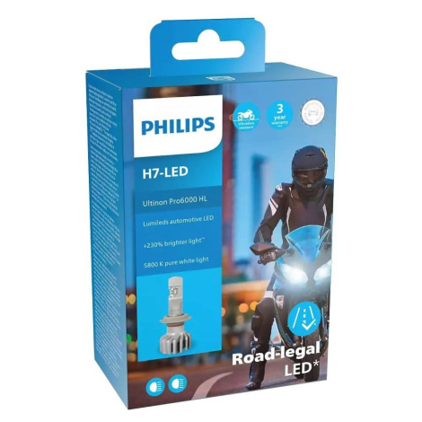 Philips LED Motožárovka Philips 11972 U6000 X1 H7 PX26d/20W/12V 5800K