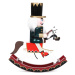 Vánoční figurka Figurka | NUTCRACKER | houpací louskáček tmavě zelený | 28 cm | 878270