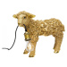 KARE Design Stolní lampa Animal Flower Sheep - zlatá, 36cm