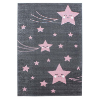 Růžovo-šedý dětský koberec 120x170 cm Kids – Ayyildiz Carpets