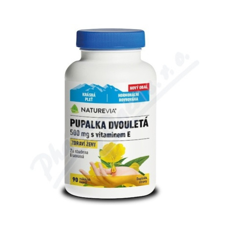 NatureVia Pupalka dvouletá 500mg s vit.E cps.90