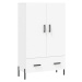 vidaXL Skříň highboard bílá 69,5 x 31 x 115 cm kompozitní dřevo