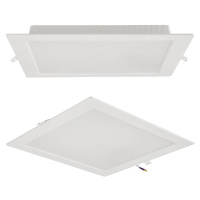 Čtvercový LED panel zapuštěný bílý - 24W - PC - neutrální bílá