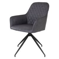 Jídelní židle HORBU tmavě šedá/černá