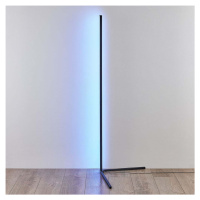 Černá LED stojací lampa (výška 141 cm) Level – Trio
