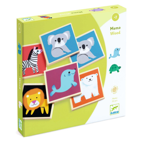 Dřevěné pexeso -  divoká zvířata DJECO