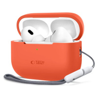 Pouzdro TECH-PROTECT SILICONE APPLE AIRPODS PRO 1 / 2 NEON ORANGE (5906302313716)