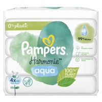 Pampers Harmonie Aqua Dětské čisticí ubrousky 4 x 48 ks