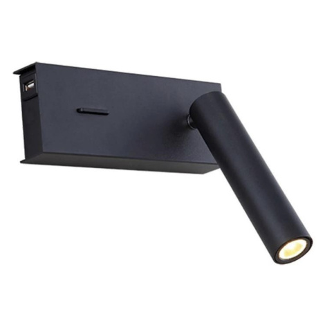 Zam H75 - LED Nástěnné svítidlo LED/3W/230V USB černá H75