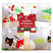 Šedá vánoční mikroplyšová deka SNOWMAN Rozměr: 200 x 220 cm