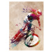 Ilustrace BMX sport art 31, Justyna Jaszke, 30 × 40 cm