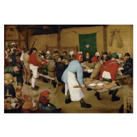 Obrazová reprodukce Peasant Wedding, 1568, Pieter the Elder Bruegel, 40 × 26.7 cm