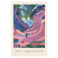 Obrazová reprodukce The Amselfluh (Special Edition Landscape) - Ernst Ludwig Kirchner, (26.7 x 4